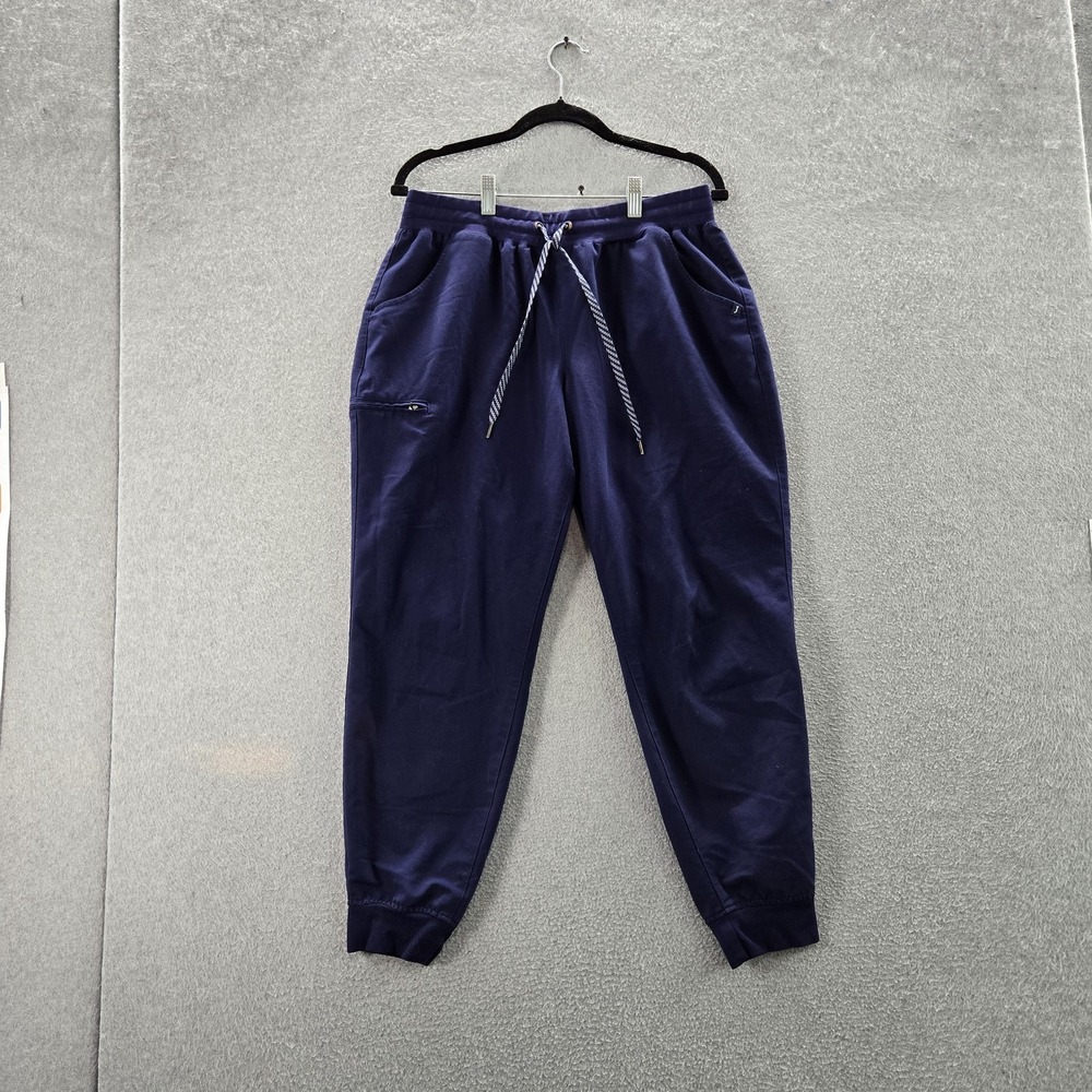 Jaanuu Women Scrub Pants LP Navy Jogger Zipper PO#227 26" Inseam